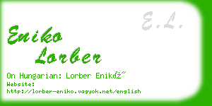 eniko lorber business card